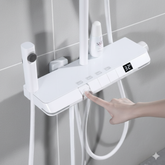 Premium White Imported Piano Shower Set | Luxury Bathroom